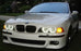 4x White LED C-Ring Kit For BMW E34 E39 5 Series Xenon Headlight Angel Eye Retro