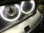 4x White LED C-Ring Kit For BMW E34 E39 5 Series Xenon Headlight Angel Eye Retro