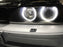 4x White LED C-Ring Kit For BMW E34 E39 5 Series Xenon Headlight Angel Eye Retro