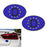 Pair 3.75" 95mm Europe-D Stickers For European Car Windshield Bumper Fender