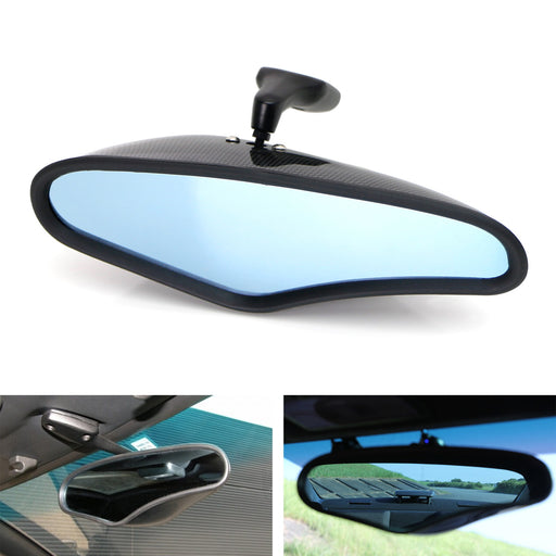 Universal Interior Rearview Mirror w/Blue Glass For Acura Honda Mazda Toyota etc