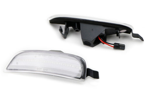 Clear Lens Red LED Strip Rear Side Marker Light For 16-up Fiat 124 Spider Abarth