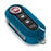 Gloss Blue Fob Shell Cover For FIAT 500 500L 500X Abarth 3-Button Folding Key