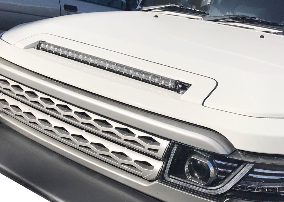 Hood Scoop Mount 25" LED Light Bar w/Brackets Wiring For 07-14 Toyota FJ Cruiser