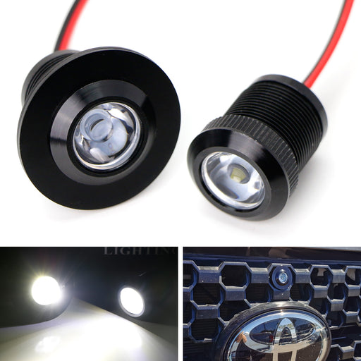 20mm Xenon White Projector Lens 3W Flush/Surface Mount LED Bolt Lights For Cars