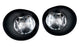 Clear Lens Fog Lights w/White LED Bulbs, Cover/Wire For Dodge RAM 1500 2500 3500