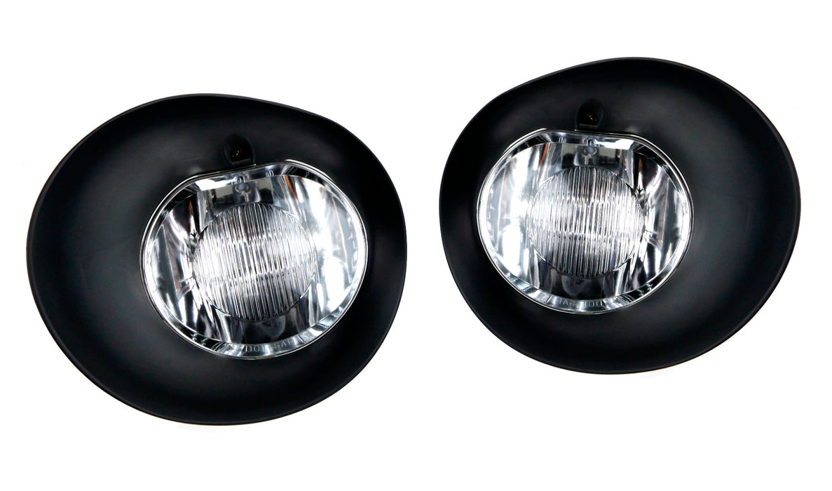 Clear Lens Fog Lights w/ 9145 Halogen Bulbs, Covers For Dodge RAM 1500 2500 3500