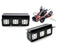 Modular Bumper Mount Triple LED Pod Light Kit w/Bracket, Wiring For Ford Bronco