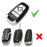 Black"Carbon Fiber" Key Fob For 18-up Ford Mustang F150 F250 Explorer Expedition