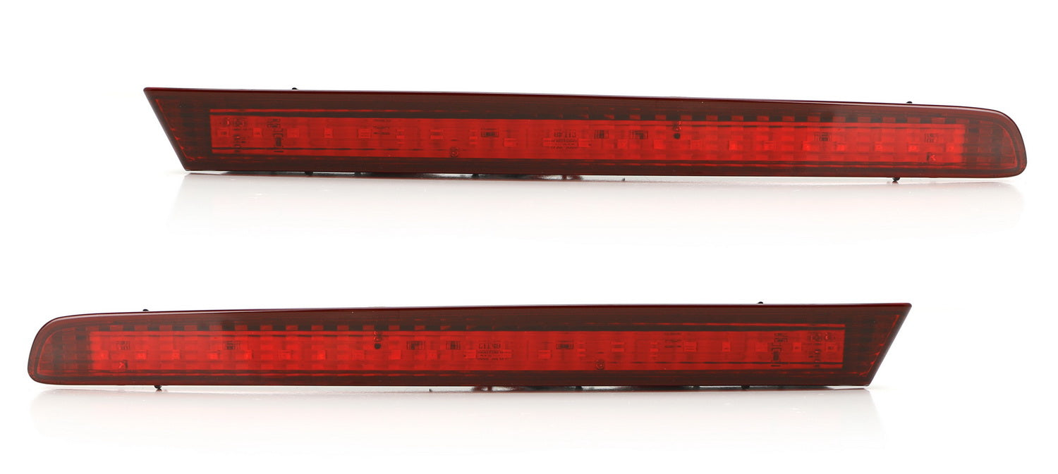 Red Lens LED Rear Bumper Reflector Light Kit For 2011-15 Ford Explorer (Pre-LCI)