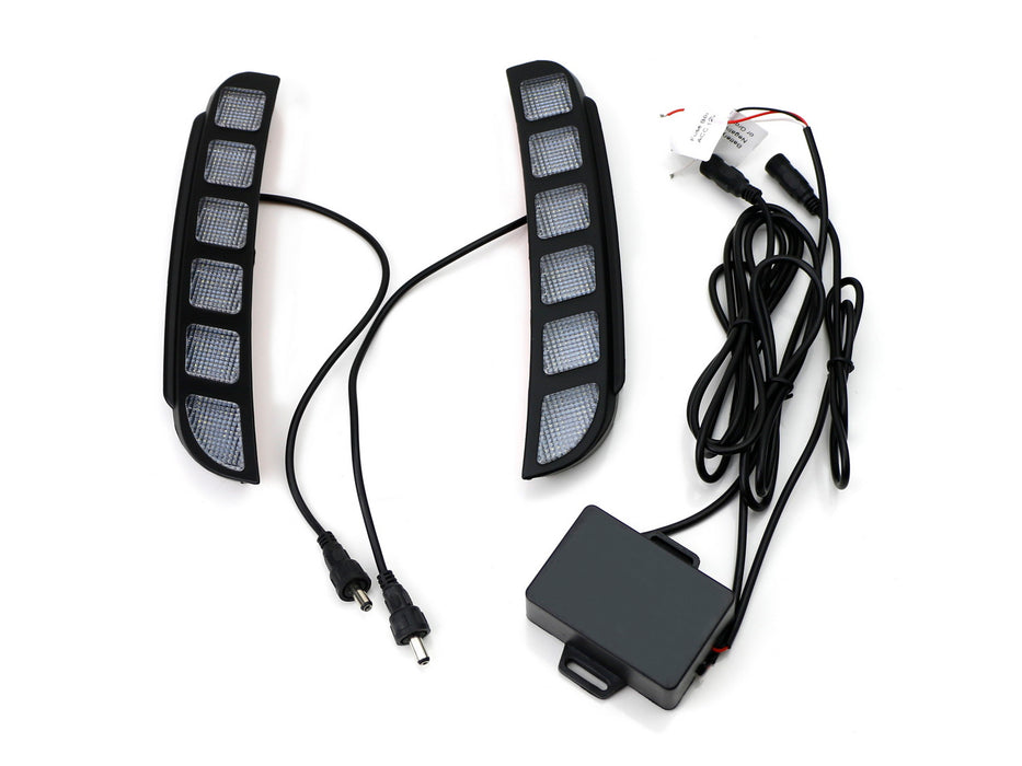 Direct Fit Vertical Mount LED Daytime Running Lights For 2016 2017 Ford Explorer