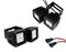 80W Dual LED Pod Lights w/ Foglight Opening Mount, Wires For Ford F150 F250 F350