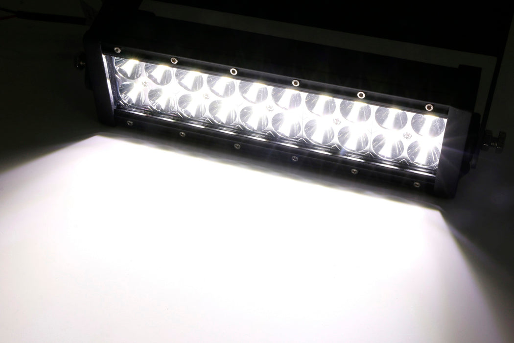 60W 11" LED Light Bar w/ Lower Bumper Bracket, Wiring For 17-up Ford F250 F350