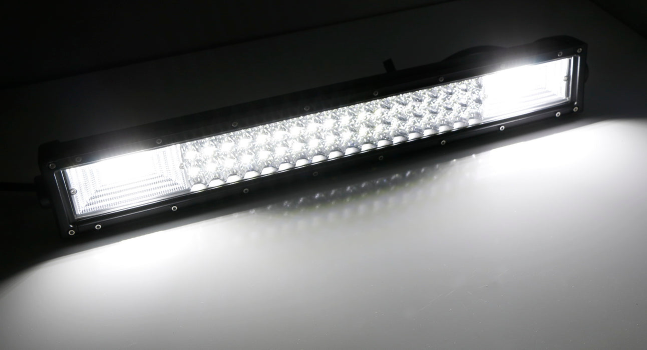 Flood/Spot Beam LED Light Bar w/ Lower Bumper Bracket, Wire For 08-10 F250 F350