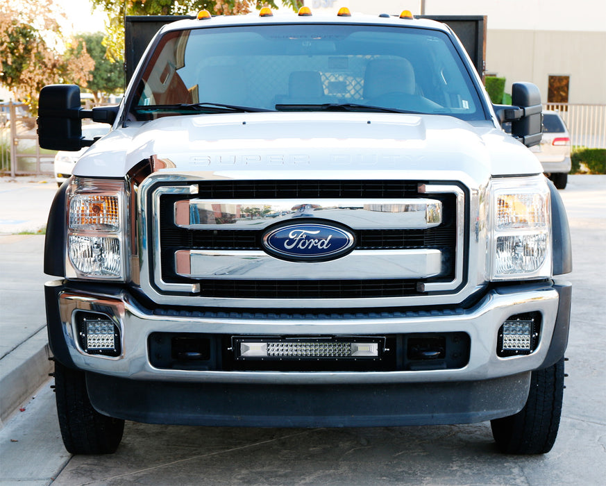 Flood/Spot Beam LED Light Bar w/ Lower Bumper Bracket, Wire For 11-16 F250 F350