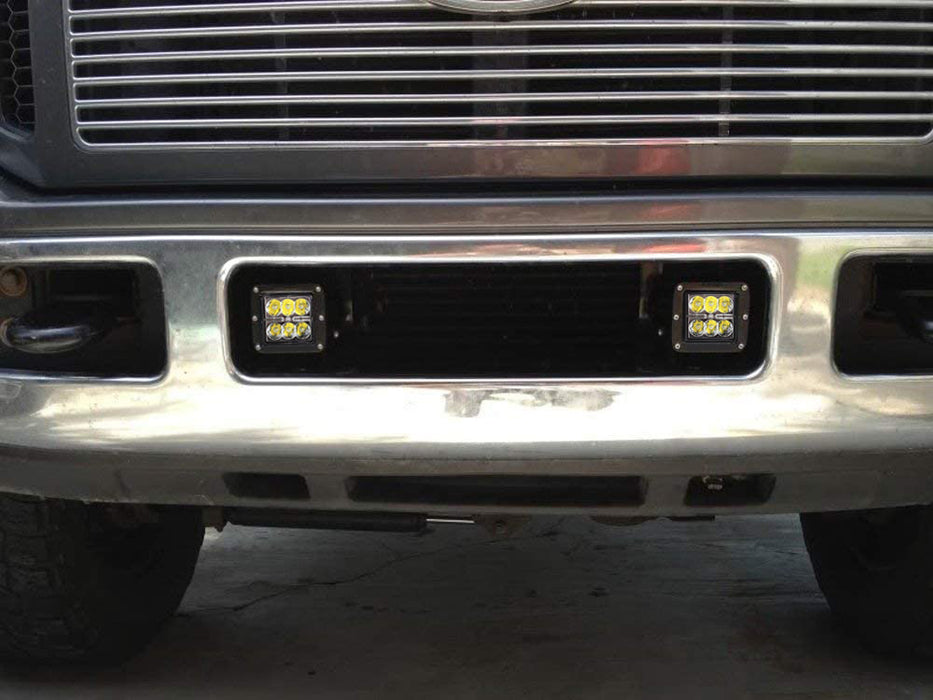 White 24W LED Lower Grille Fog Light w/ Bracket/Wirings For 05-07 Ford F250 F350