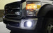 100W Hybrid-Beam LED Pods w/Foglight Location Bracket/Wiring For 11-16 F250 F350