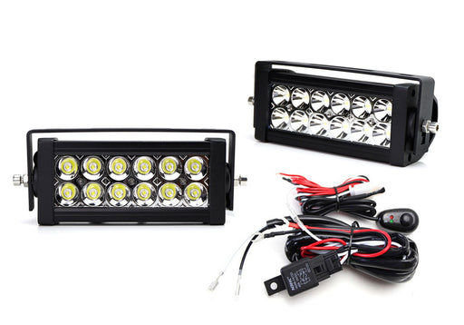 Dual High Power LED Light Bars w/ Rear Bumper Mount Brackets For 09-14 Ford F150