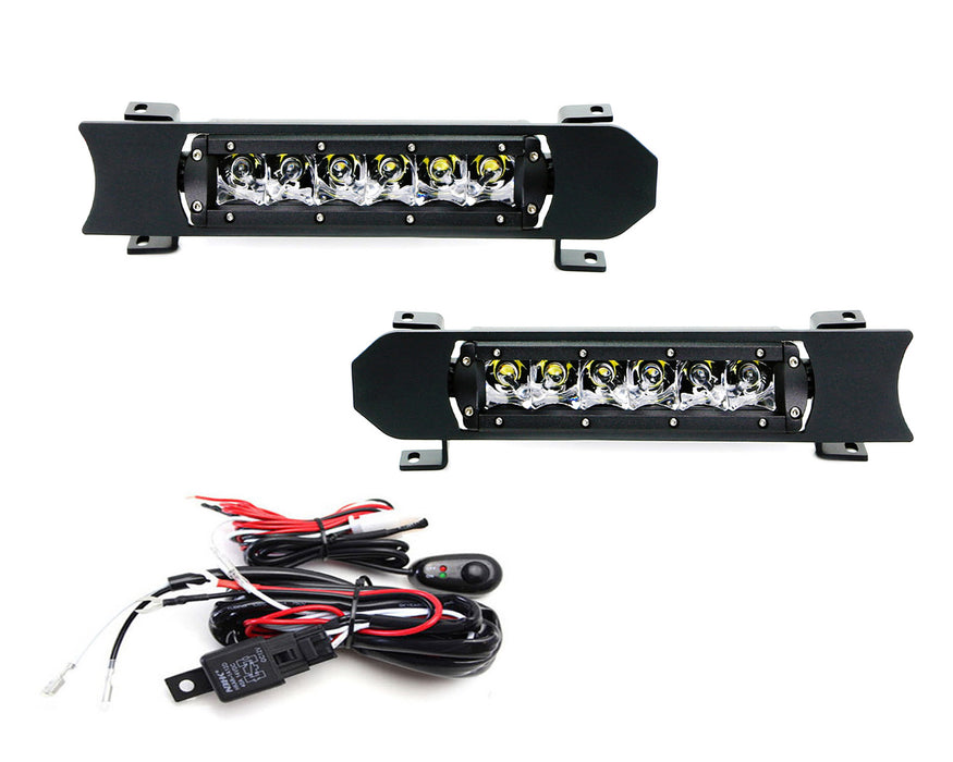 30W CREE LED Light Bars w/ Front Grille Bracket Wirings For 17-19 Ford F250 F350