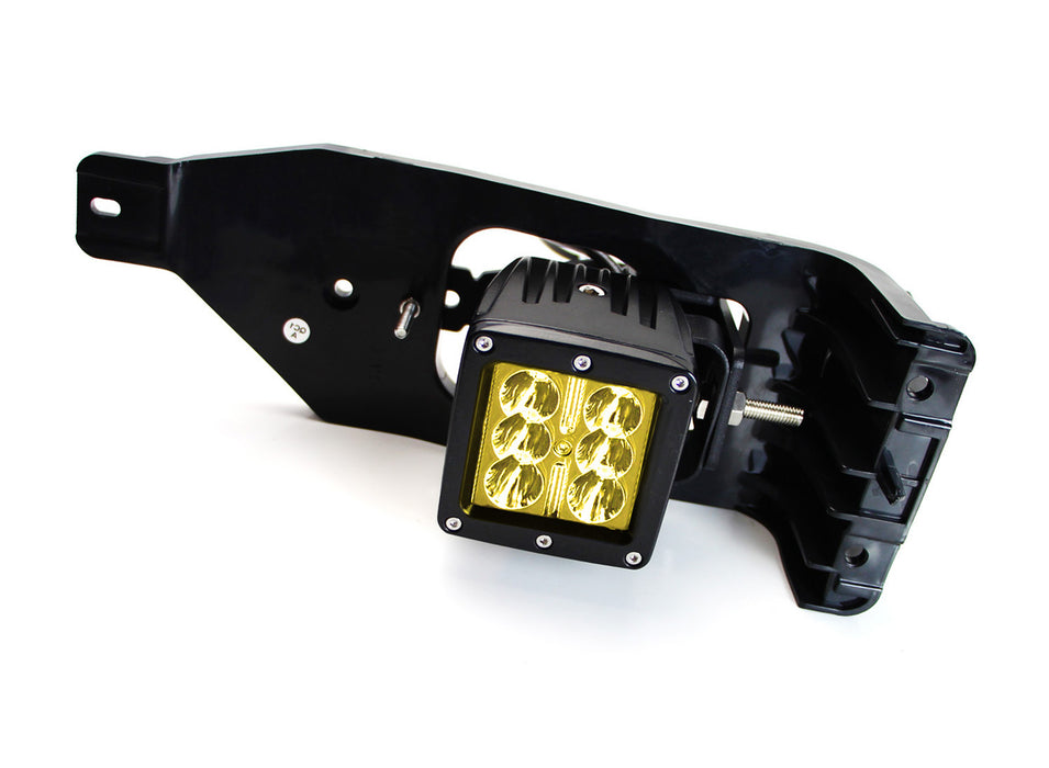 Yellow 24W LED Pods w/ Foglight Bracket/Wirings For 05-07 Ford F250 F350 F450 SD