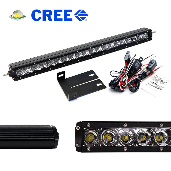 Behind Upper Grill 20" LED Light Bar w/Bracket/Wiring For 2008-10 Ford F250 F350