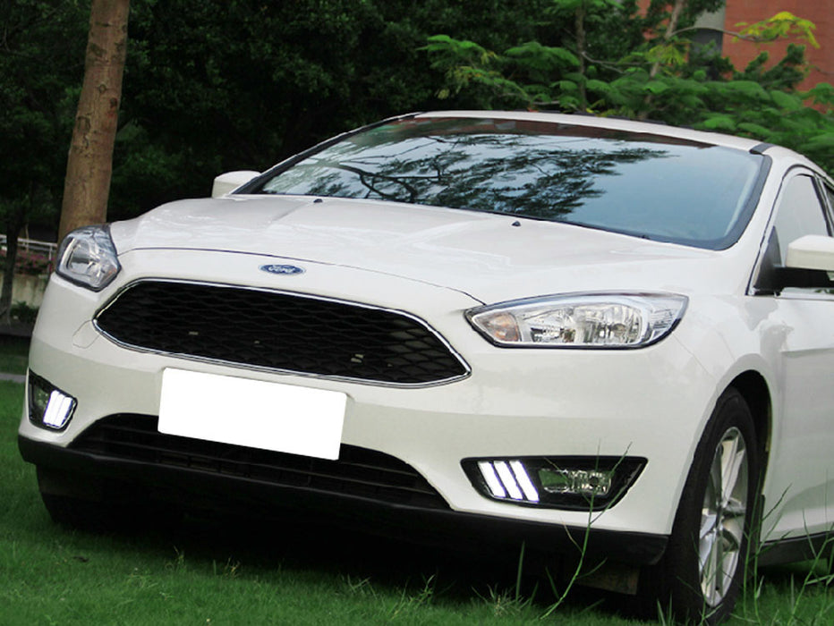 Mustang-Style /// LED Stripe Daytime Running Lights DRL Kit For 15-18 Ford Focus