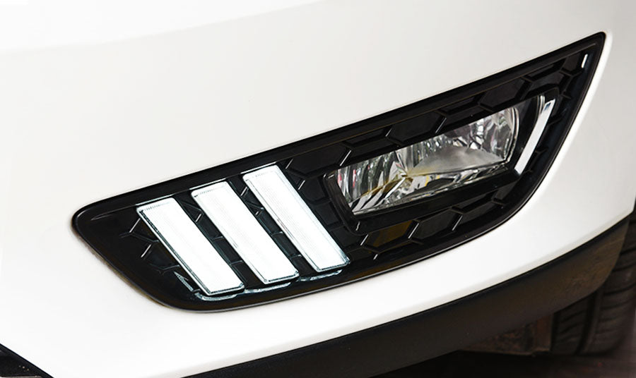 Mustang-Style /// LED Stripe Daytime Running Lights DRL Kit For 15-18 Ford Focus