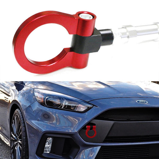 Sports Red Track Racing Style Tow Hook Ring For 2016-18 Ford Focus RS ONLY