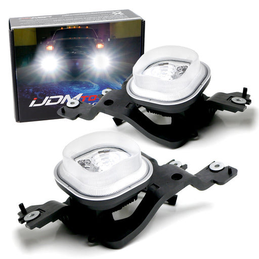 Full 2x2 LED Fog Light Kit w/ Bracket/Wirings For 08-10 Ford F250 F350 F450 SD