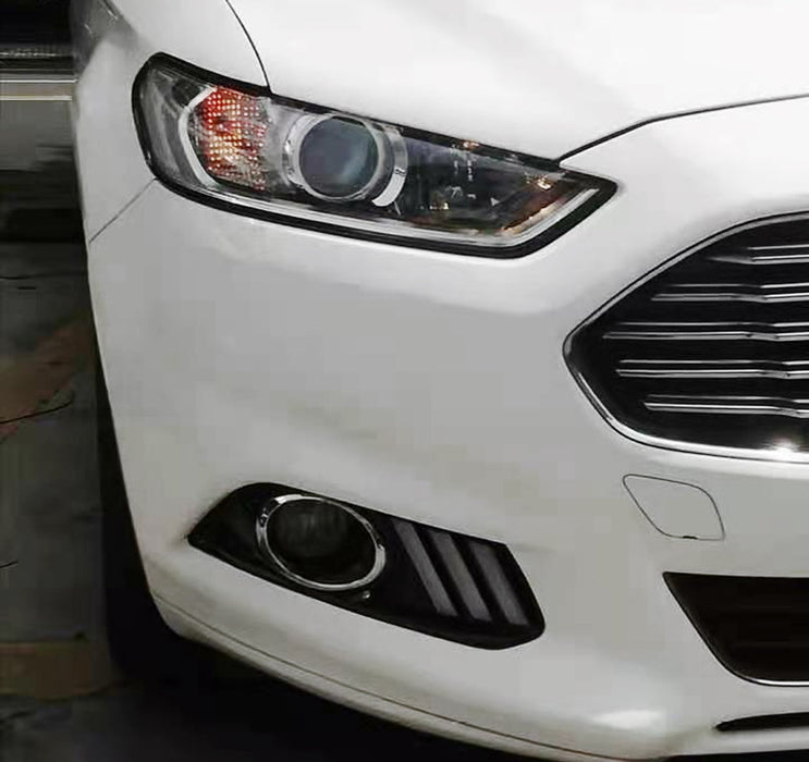 Exact Fit Fog Bezel Replace LED Daytime Running Light For 2013-16 Ford Fusion