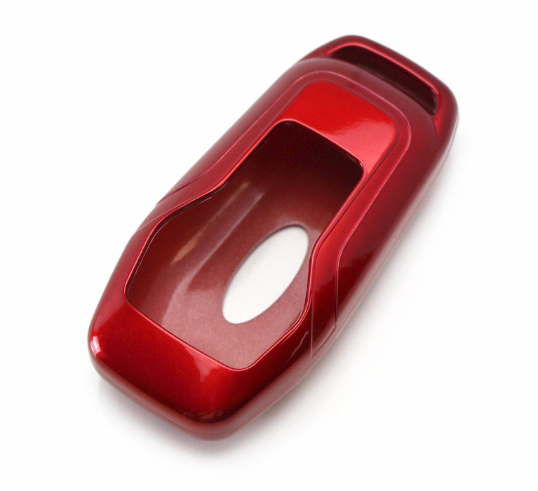 Brilliant Red Key Fob Shell Cover For Ford Lincoln Intelligent Access Smart Key