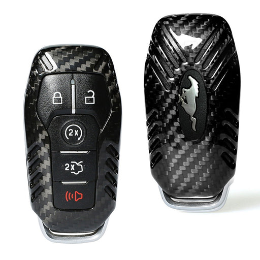 Real Carbon Fiber Key Fob Shell Cover compatible with Lincoln MKC