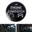 Black Carbon Fiber Keyless Engine Push Start Button Cover For 15-23 Ford Mustang