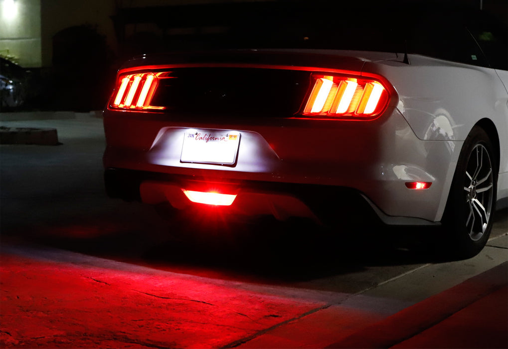 Red/White LED Rear Fog/Reverse Light Conversion Kit For 2015-2023 Ford Mustang