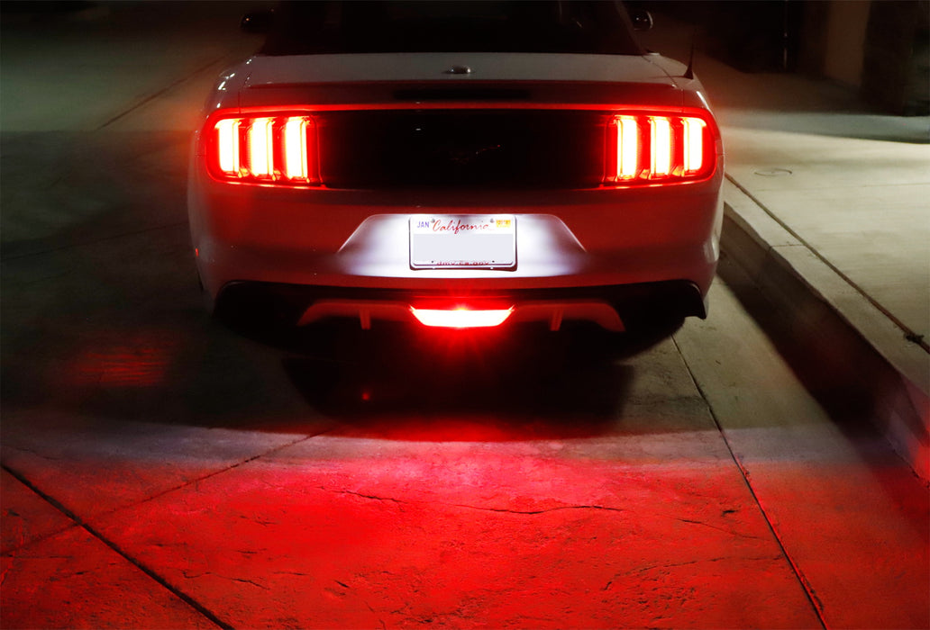 Red/White LED Rear Fog/Reverse Light Conversion Kit For 2015-2023 Ford Mustang