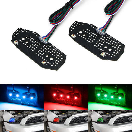 Remote Control RGBW Multicolor LED DRL Board Lighting Kit For Ford Mustang