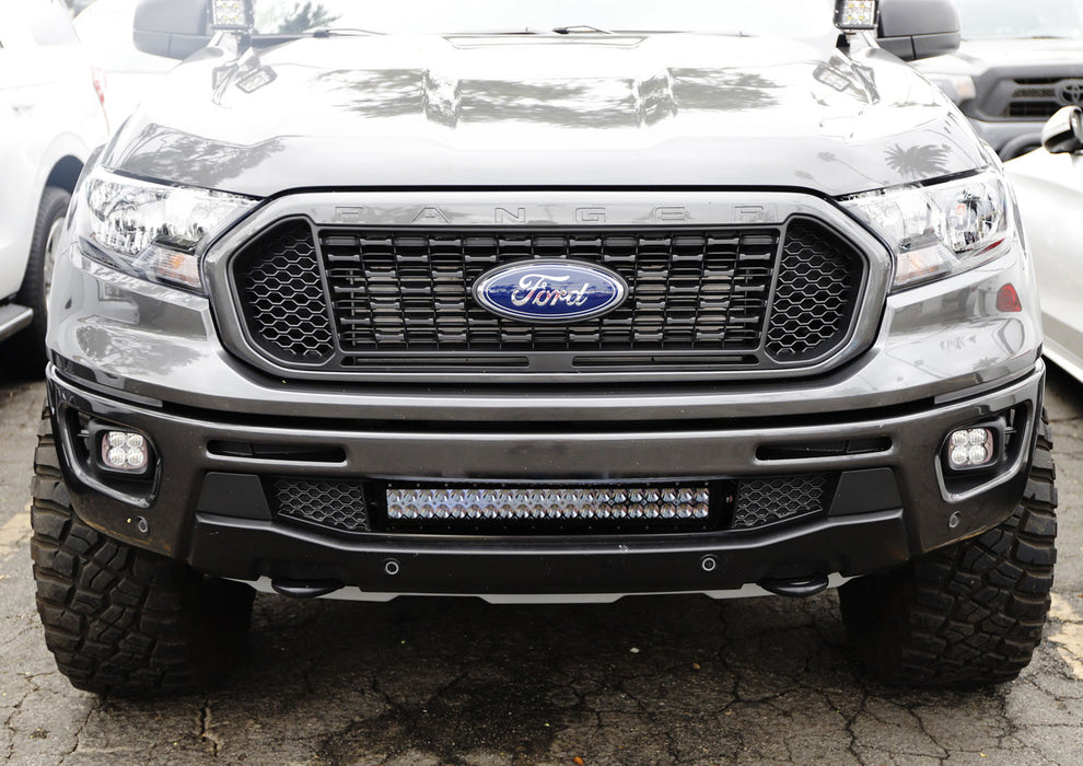 Lower Grille Mount 20" LED Light Bar Kit w/Brackets, Relay For 19-up Ford Ranger