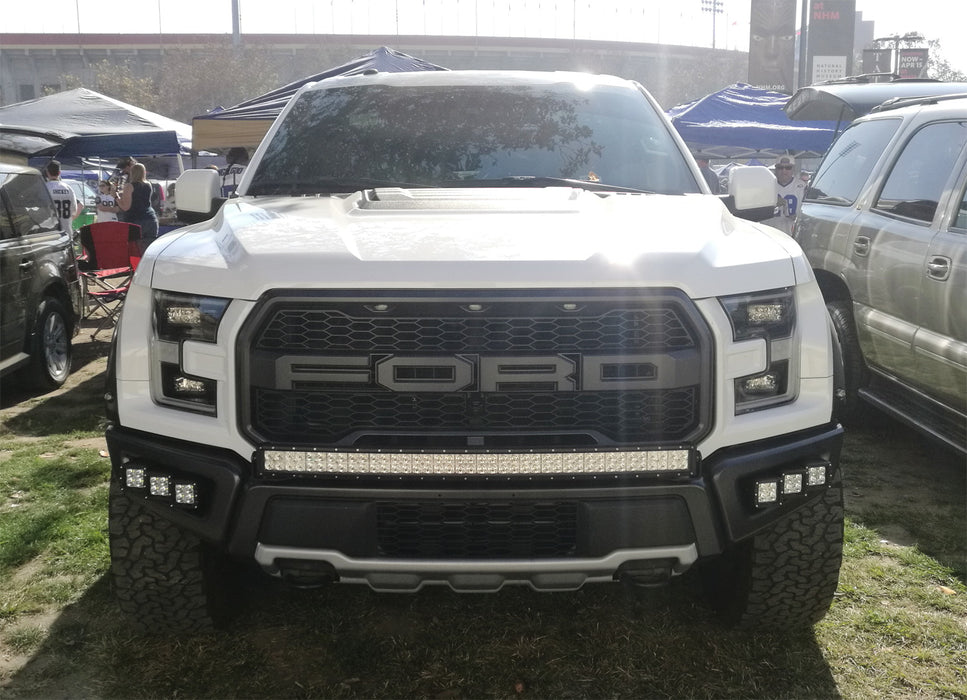 40" 240W Curved LED Light Bar w/ Above Bumper Mounts, Wiring For 17-20 Raptor