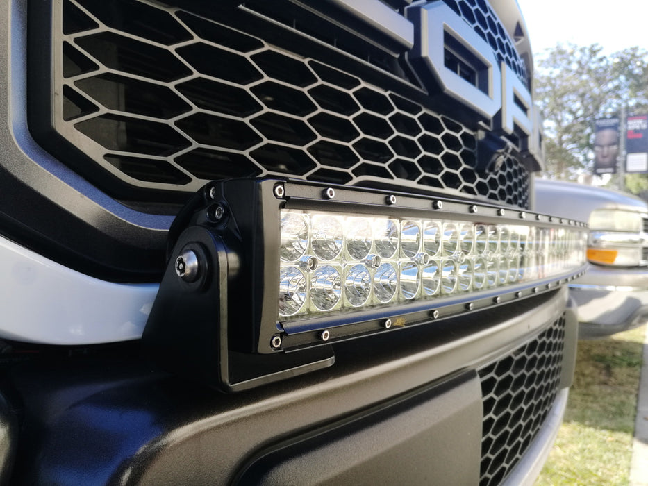 40" 240W Curved LED Light Bar w/ Above Bumper Mounts, Wiring For 17-20 Raptor