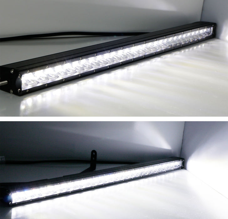 150W 30" LED Light Bar w/ Hidden Behind Grill Mounts, Wiring For 2017-20 Raptor