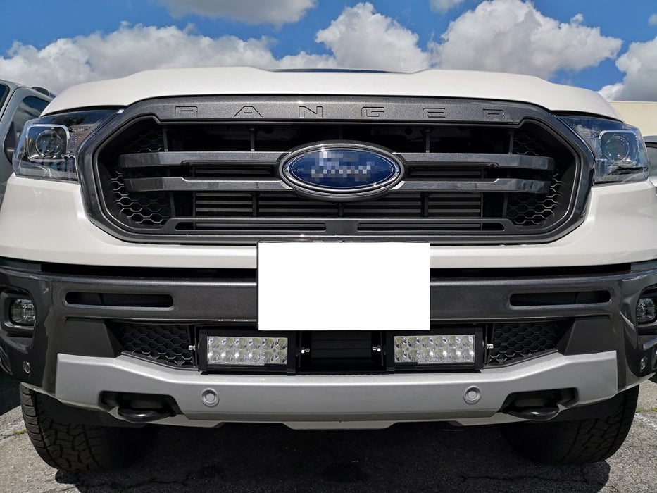 Dual 7.5-Inch LED Light Bars w/ Lower Bumper Mount, Wiring For 19-up Ford Ranger