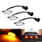 3pcs Clear 12-SMD Amber Yellow LED Front Grille Running Lights For Ford Raptor