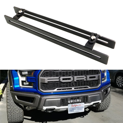 Lower Grille Insert Mount License Plate Bracket Relocation Kit For Ford Raptor