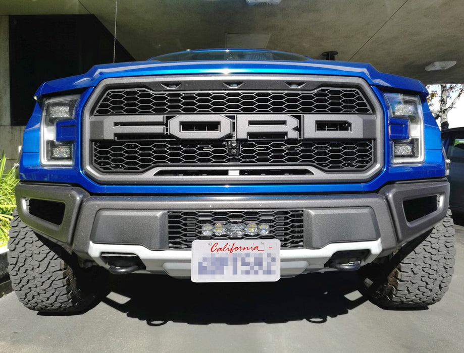 Lower Grille Insert Mount License Plate Bracket Relocation Kit For Ford Raptor