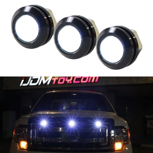 3pc Ford SVT Raptor Style LED White Grille Lighting Kit, Universal Fit Truck SUV