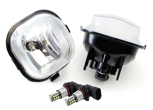 OE-Spec Fog Lights w/Gold Yellow H10 LED Bulbs For Ford F250 F350 F450 Excursion