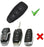 Carbon Fiber Soft Silicone Key Fob Cover For Ford 11-17 Fiesta, 12-17 Focus, etc