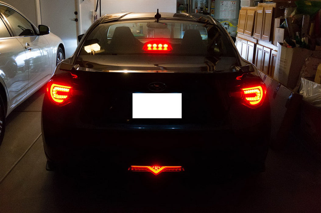 CLear LED Rear Bumper Reverse Brake Fog Light Lamp For Scion FRS 86 Subaru BRZ