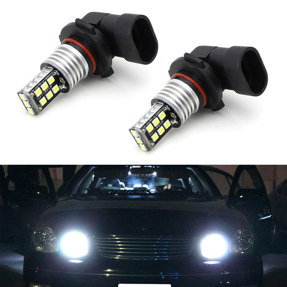 White 15-SMD 9005 LED High Beam Daytime Running Light Kit For Lexus Toyota Mazda