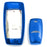 Blue Gloss TPU Keyfob Protective Case For Genesis 21+ G80 GV80 Keyless Smart Key